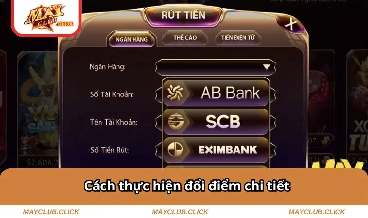Cách thực hiện đổi điểm chi tiết