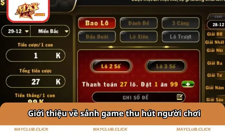 Giới thiệu về sảnh game thu hút người chơi